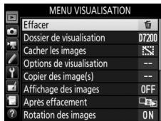 NIKON D7200 18-105MM VR - Placez le curseur dans le menu selectionné. - 2