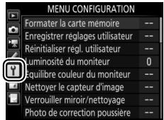 NIKON D7200 18-105MM VR - Mettez en surbrillance l'icone du menu actuellément selectionné. - 2
