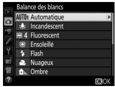 NIKON D7200 18-105MM VR - ■ Menu Balance des blancs - 1