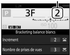 NIKON D7200 18-105MM VR - Sélectionnez l'increment de la balance des blancs. - 3