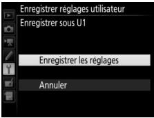NIKON D7200 18-105MM VR - Sélectionnez Enregistrer sous U1 ou Enregistrer sous U2. - 2