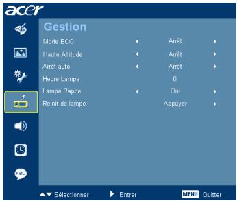 ACER P1201 - Gestion - 1