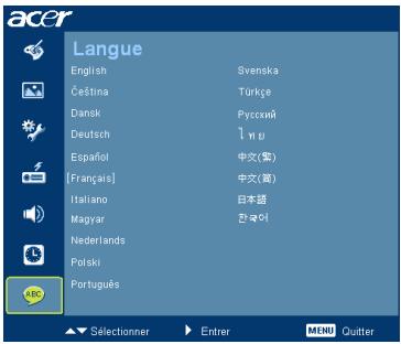 ACER P1201 - Langue - 1