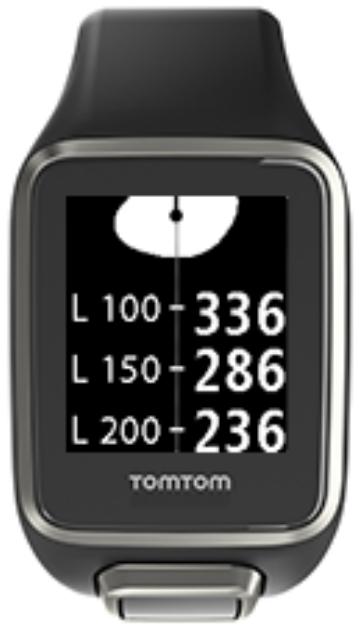 TOMTOM GOLFER 2 FiN BLACK - Vues du lay-up et du green - 1