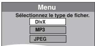 PANASONIC DMR-EH55 - Pour selectionner le type de fichier - 2