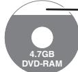 PANASONIC DMR-EH55 - Si vous sélectionné le mode SP, l'émission tiendra sur un seul disque. - 1