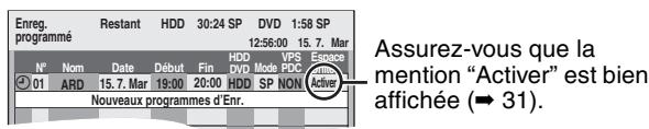 PANASONIC DMR-EH55 - Appuyez sur [ENTER]. - 2
