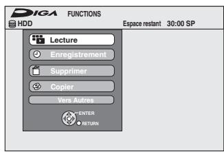 PANASONIC DMR-EH55 - Appuyez sur [FUNCTIONS]. - 1