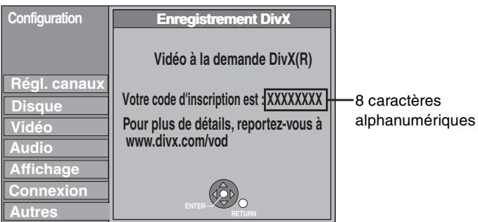 PANASONIC DMR-EH55 - A propos du contenu DivX VOD - 1
