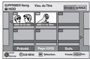 PANASONIC DMR-EH55 - Utilisation du SUPPRIMER Navig. pour supprimer - 1