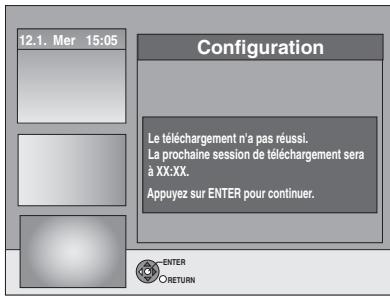 PANASONIC DMR-EH55 - Validez le message à l'écran. - 2