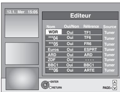PANASONIC DMR-EH55 - Édition des listes de programmes - 2