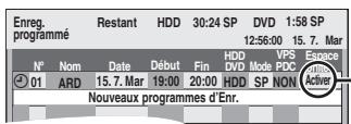 PANASONIC DMR-EH55 - Appuyez sur [ENTER]. - 2