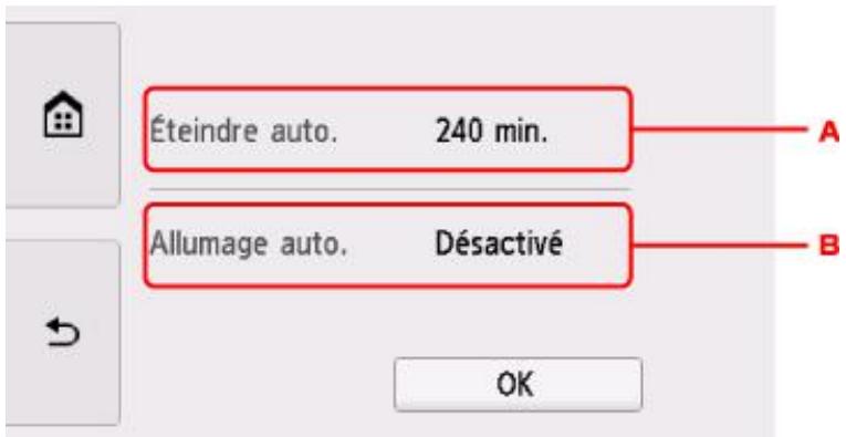 CANON TS8053 - Utilisation de la fonction économique d'énergie - 4