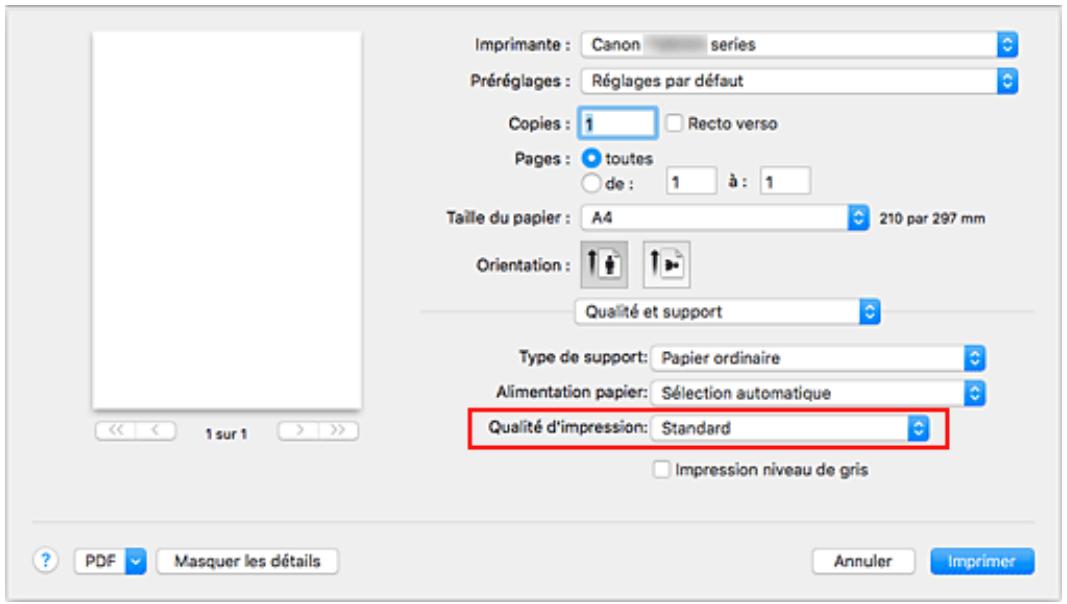 CANON TS8053 - Sélectionnez la qualité d'impression. - 1