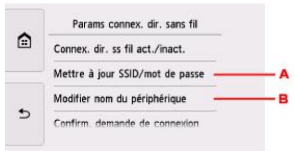 CANON TS8053 - Sélectionnez un paramètre. - 1