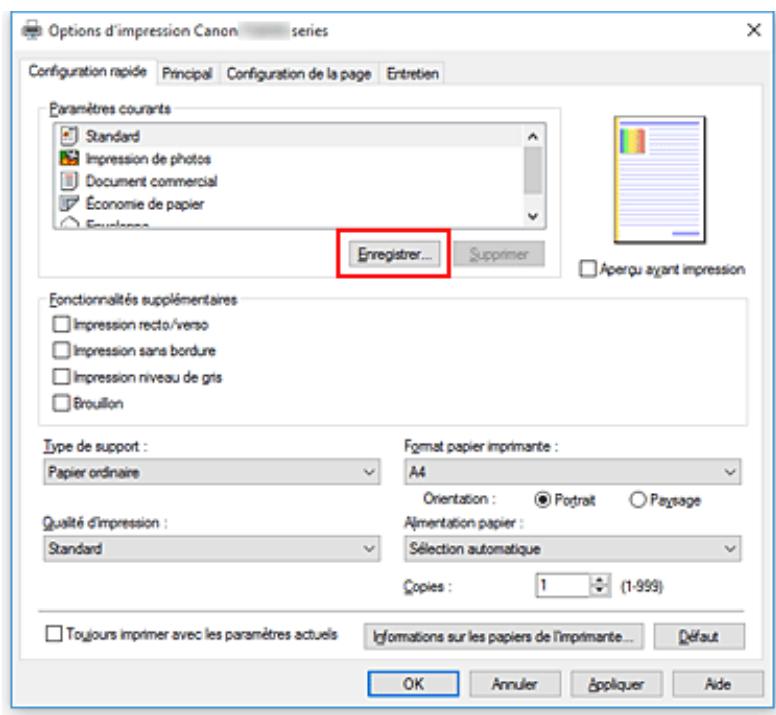 CANON TS8053 - Enregistrement d'un profil d'impression - 1