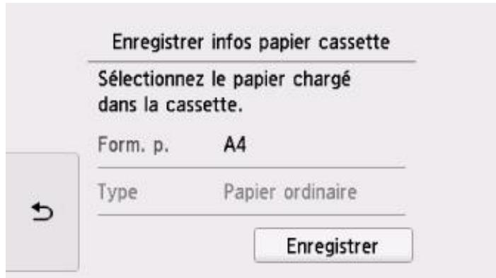 CANON TS8053 - Après le chargement du papier : - 4