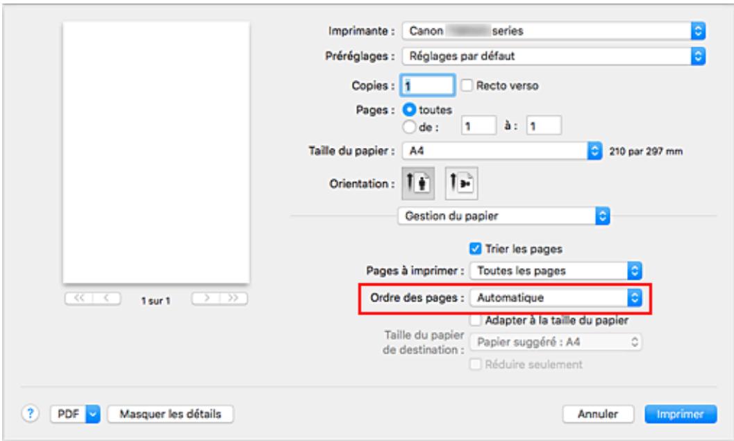 CANON TS8053 - Définition du nombre de copies et de l'ordre d'impression - 5
