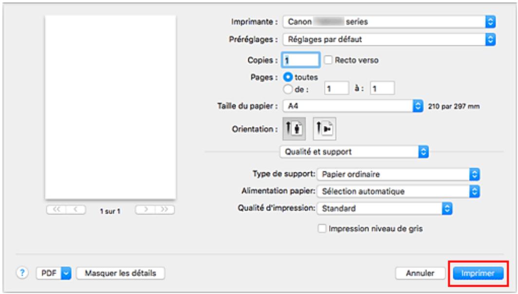 CANON TS8053 - Cliquez sur Imprimer - 1
