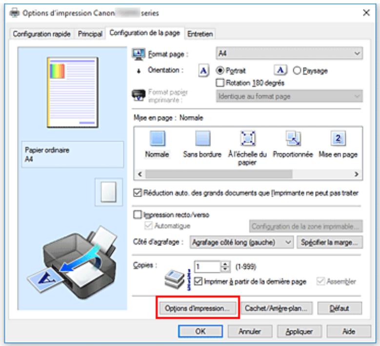 CANON TS8053 - Changement des options d'impression - 1