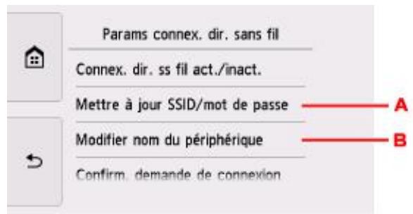 CANON TS8053 - Sélectionnez un paramètre. - 1