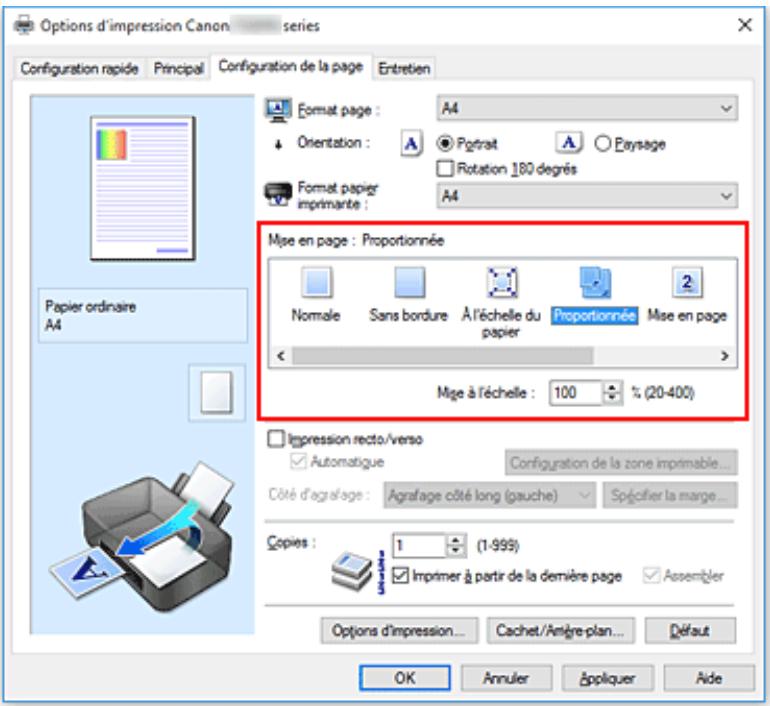 CANON TS8053 - Impression proportionnée - 2