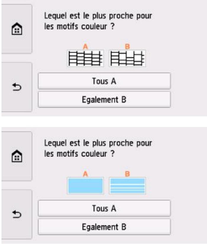 CANON TS8053 - Examen du motif de vérification des buses - 2
