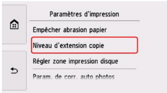 CANON TS8053 - Modification des paramètres à partir du Panneau de contrôle - 5