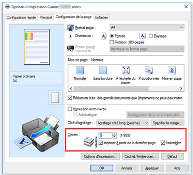CANON TS8053 - Définition du nombre de copies et de l'ordre d'impression - 1