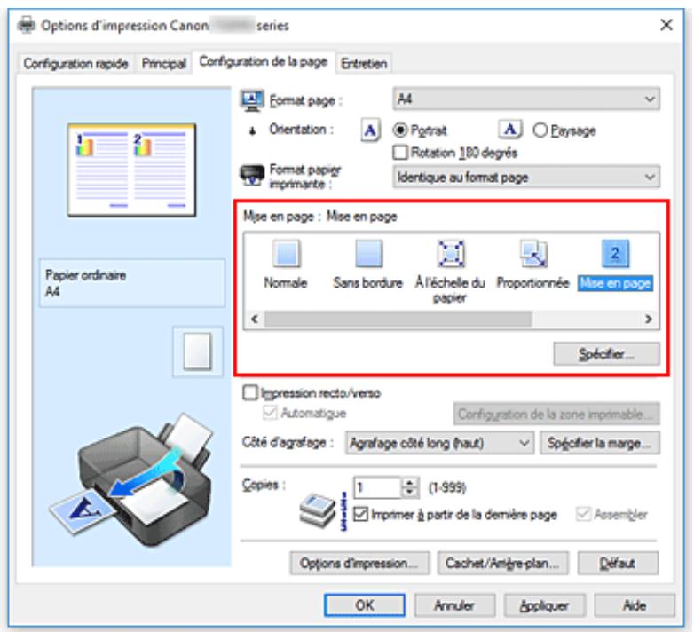 CANON TS8053 - Impression mise en page - 2
