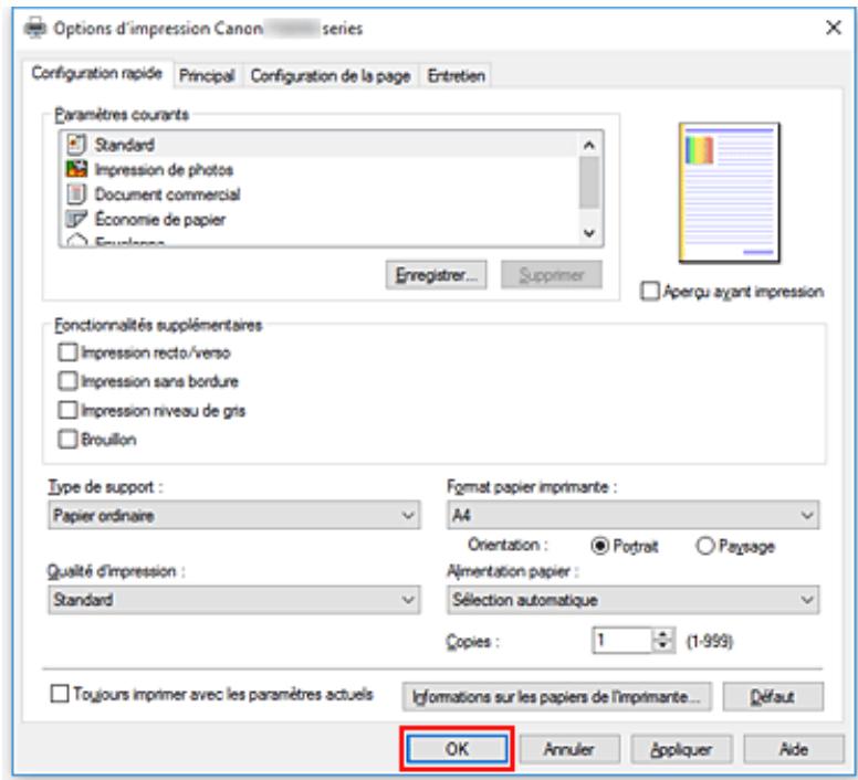 CANON TS8053 - Cliquez sur OK. - 1
