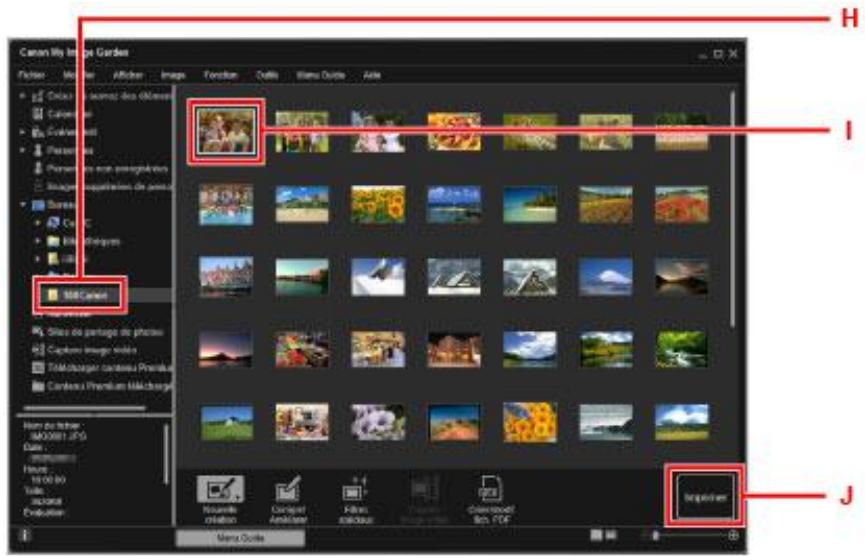 CANON TS8053 - Cliquez sur Imprimer (J). - 1