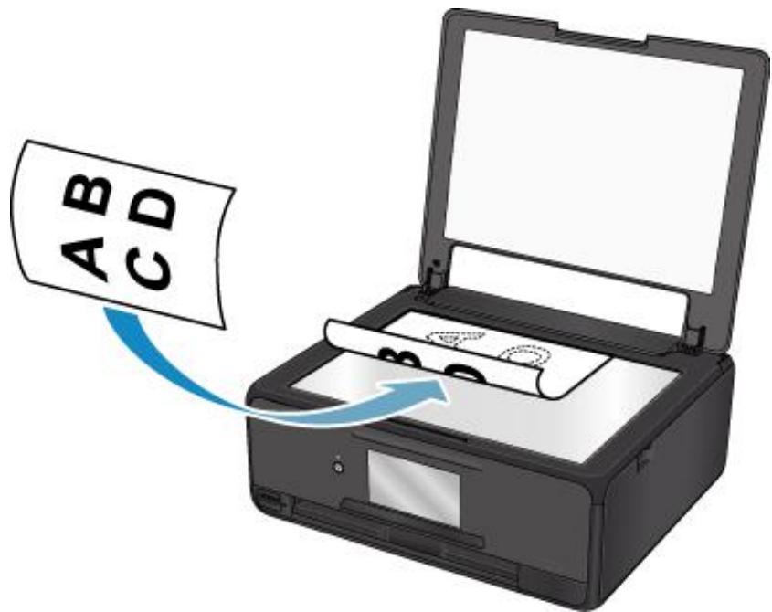 CANON TS8053 - Chargement d'originaux sur la vitre d'exposition - 1