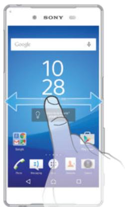 SONY Z5 - Pour parcourir I'ecran Accueil - 1