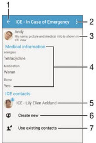 SONY Z5 - Ajouter des informations Médicales et des numérios d'urgence - 1