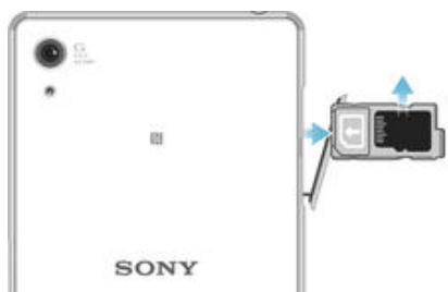 SONY Z5 - Retirer la carte mémoire - 1