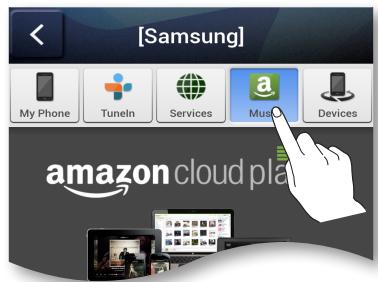 SAMSUNG WAM270 - Écouter de la musique depuis le lecteur cloud amazon player - 1