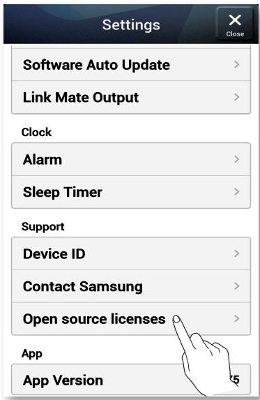SAMSUNG WAM270 - Licences au code source libre - 1