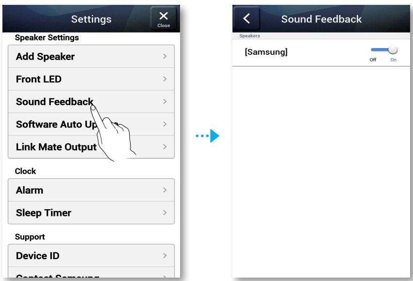 SAMSUNG WAM270 - Retour sonore - 1