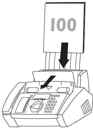 PHILIPS FAX J ET 325 - Mise en place du papier - 3