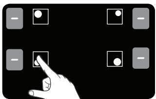 SAMSUNG NZ64F3NM1BB - Choisir la zone de cuisson, régler la puissance - 1