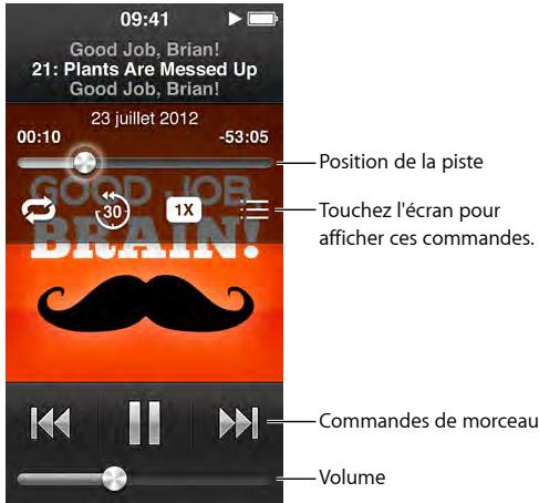 APPLE iPD NANO 16G SPGRC - Contrôle de la lecture des podcasts, livres audio et collections itunes u - 1