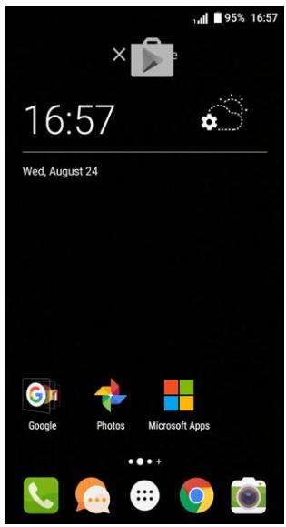 ACER Z6 WHITE / GOLD - Supprimer des widgets ou des raccourcis de l'écran d'accueil - 1