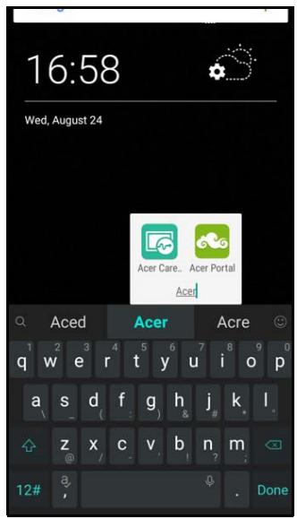 ACER Z6 WHITE / GOLD - Ajouter ou supprimer des dossiers - 2