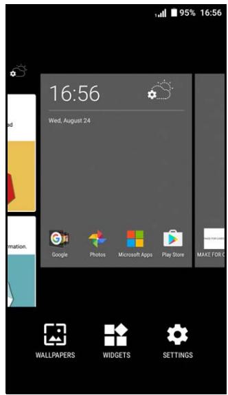 ACER Z6 WHITE / GOLD - Ajouter des widgets à l'écran d'accueil - 1