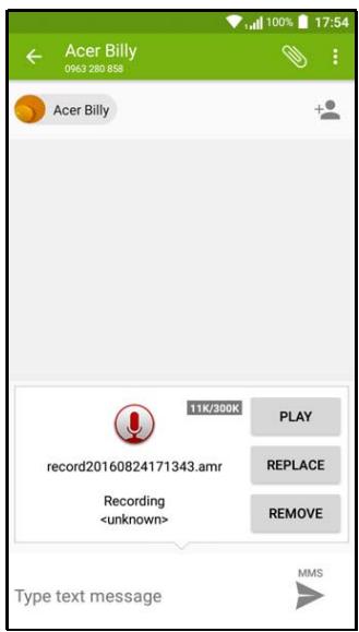 ACER Z6 WHITE / GOLD - Envoi des MMS - 1