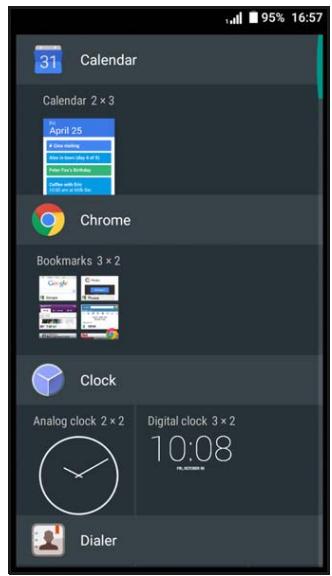 ACER Z6 WHITE / GOLD - Ajouter des widgets à l'écran d'accueil - 2