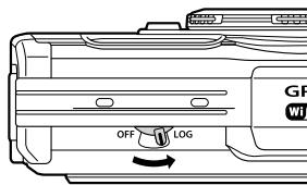 OLYMPUS TG-6 - Tournez le commutateur LOG sur LOG. - 1