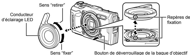 OLYMPUS TG-6 - Fixation et retrait des conducteurs d'éclairage LED - 1